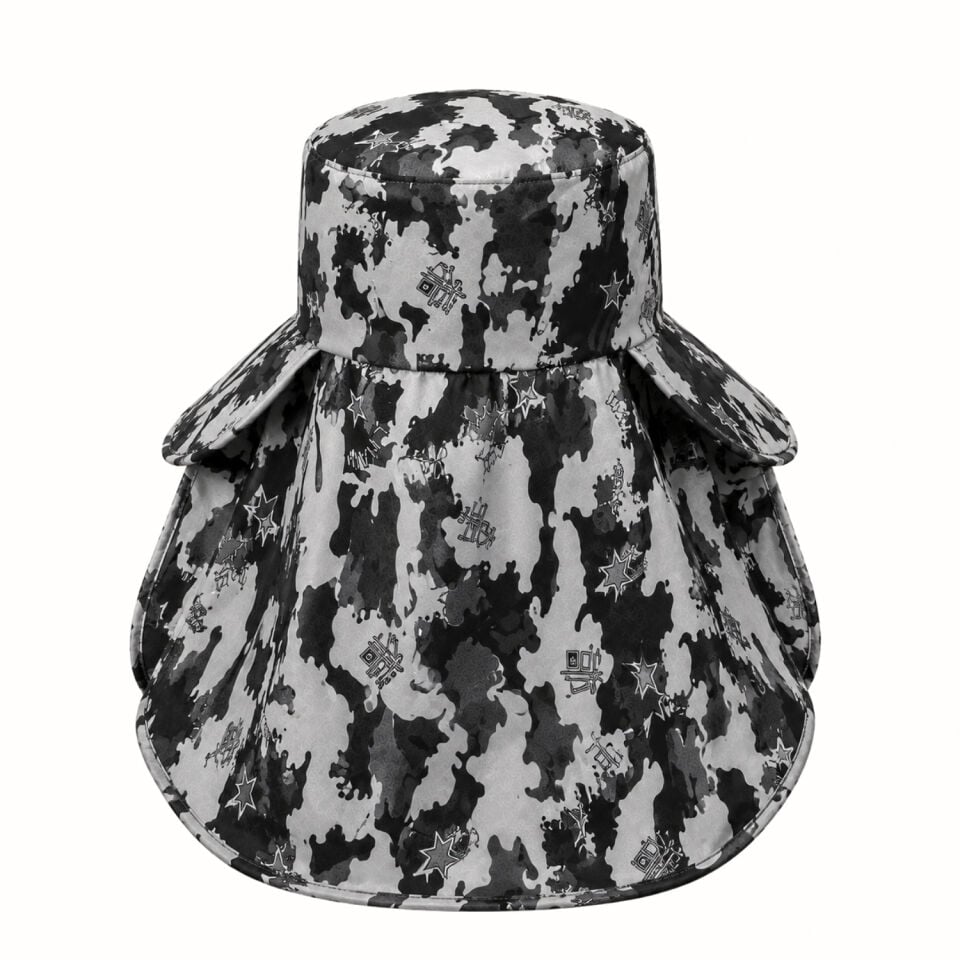 Ense Korumalı Outdoor Şapka - Maskeli - Kamuflaj (M-5)- Savex
