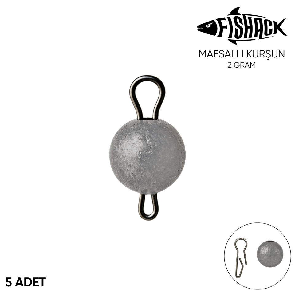 Mafsallı Kurşun - Hareketli İğne Kurşunu - Metal - 5'li Paket - 2 Gram