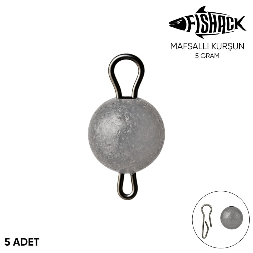 Mafsallı Kurşun - Hareketli İğne Kurşunu - Metal - 5'li Paket - 5 Gram