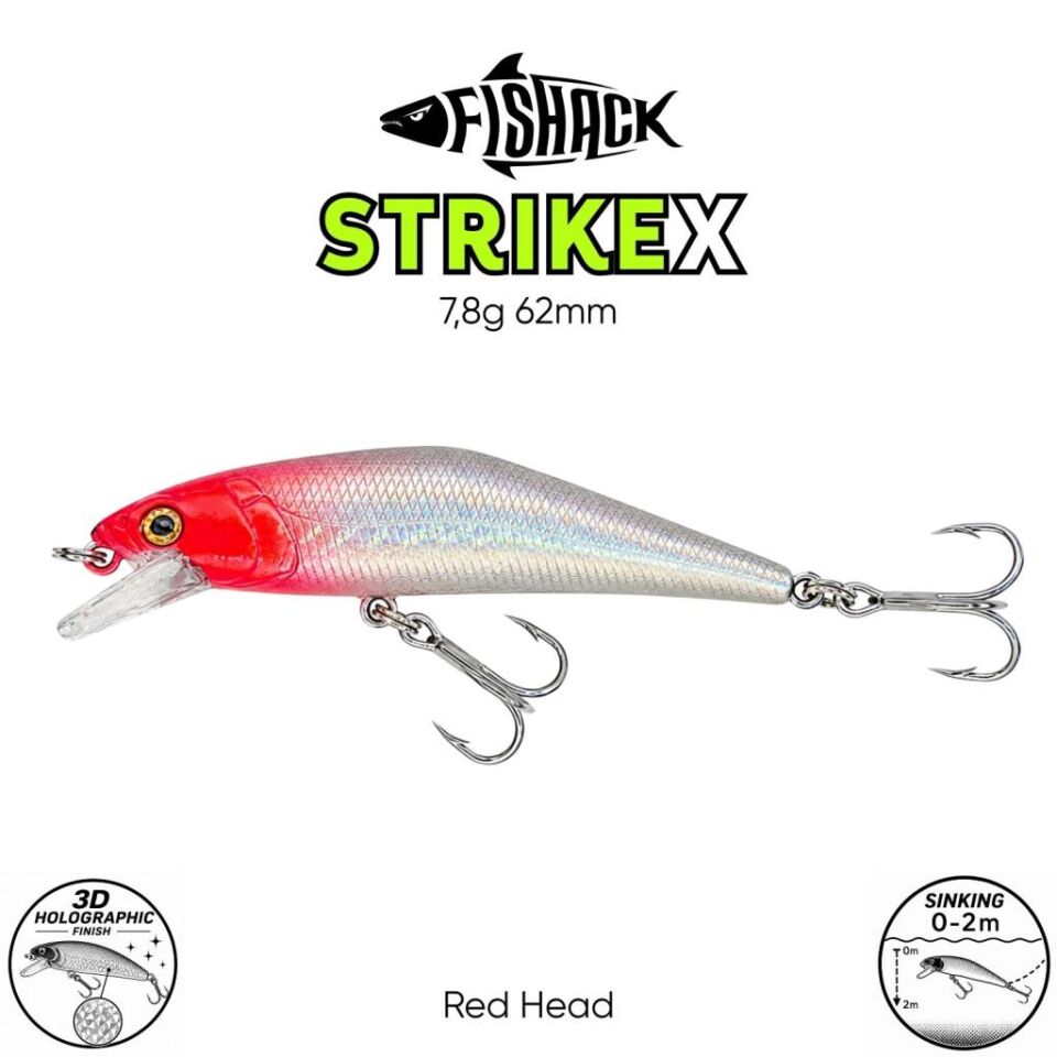 Maket Balık - Fishack StrikeX - Sinking - 3D Hologram Paint - 7,8g 62mm