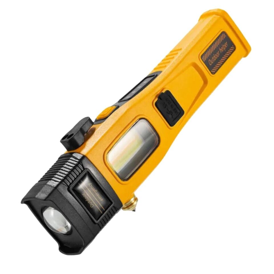 Şarj Edilebilir El Feneri - Wison -  700 Lümen - 5 Watt - LED COB - Mıknatıslı