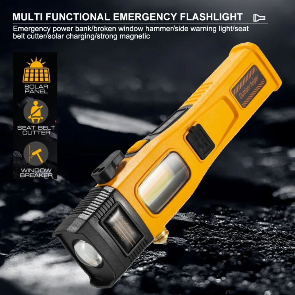 Şarj Edilebilir El Feneri - Wison -  700 Lümen - 5 Watt - LED COB - Mıknatıslı