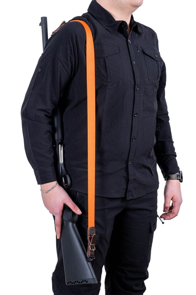 Tüfek Askı Kayışı - Savage - 3 cm Kolon - Turuncu